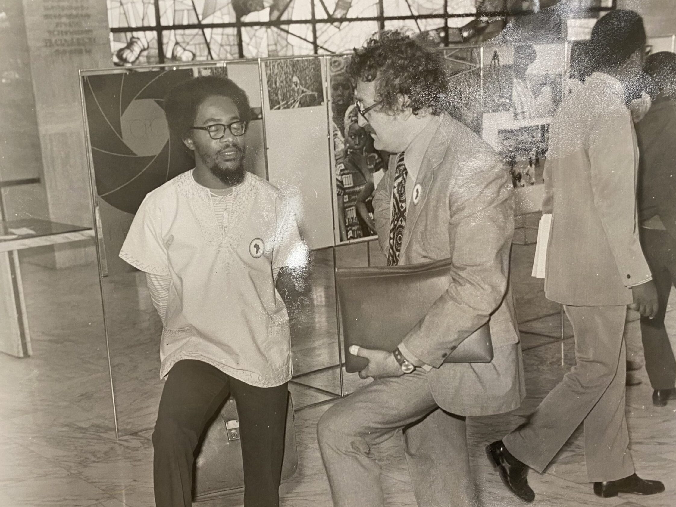 Immanuel Wallerstein with Walter Rodney at the International Congress of Africanists, Addis Ababa, 1973